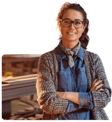 Smiling entrepreneur changing their Person with Significant Control details using Online Filings platform